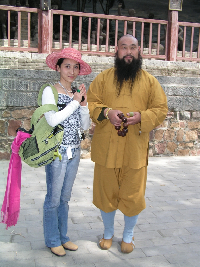 Chao Hsiu Chen With ShaoLin Monk WuQinXi Master